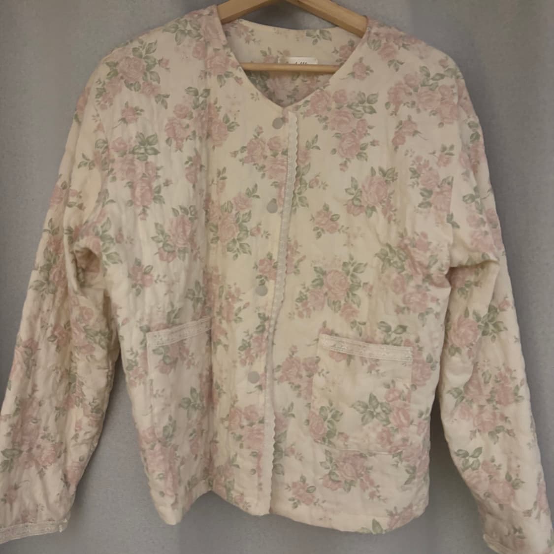 모리걸 빈티지 로버블 라넌큘러스 꽃 블루종 상품이미지5