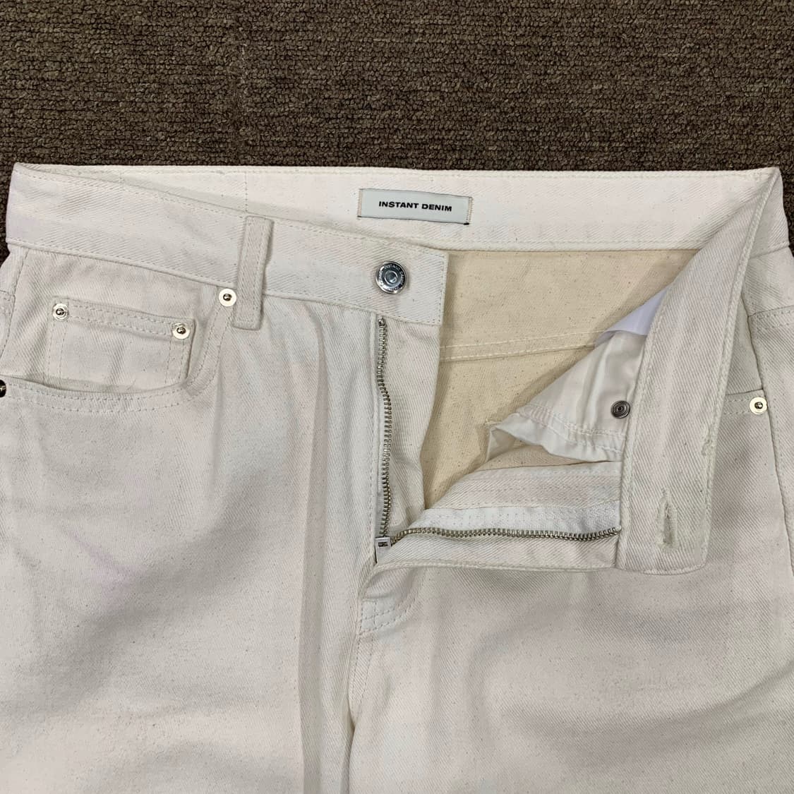 [31/새상품] 인스턴트데님 화이트 데님팬츠 상품이미지4
