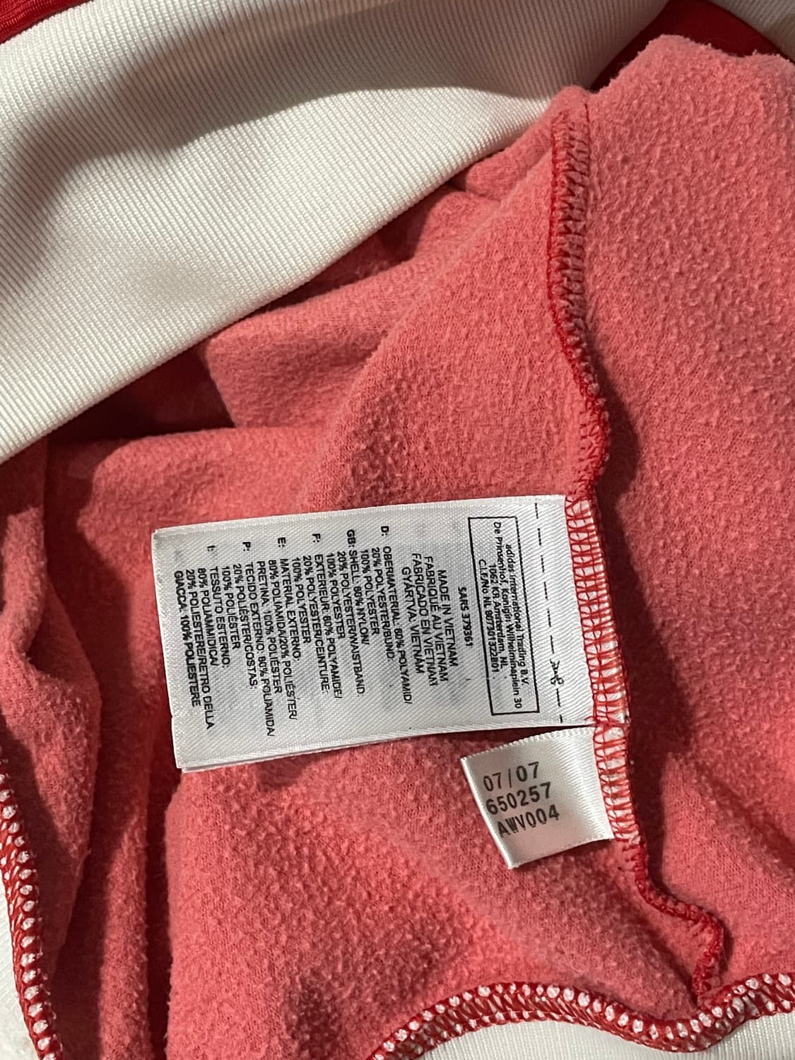 아디다스 파이어버드 브리튼 트랙탑 져지 레드 상품이미지4