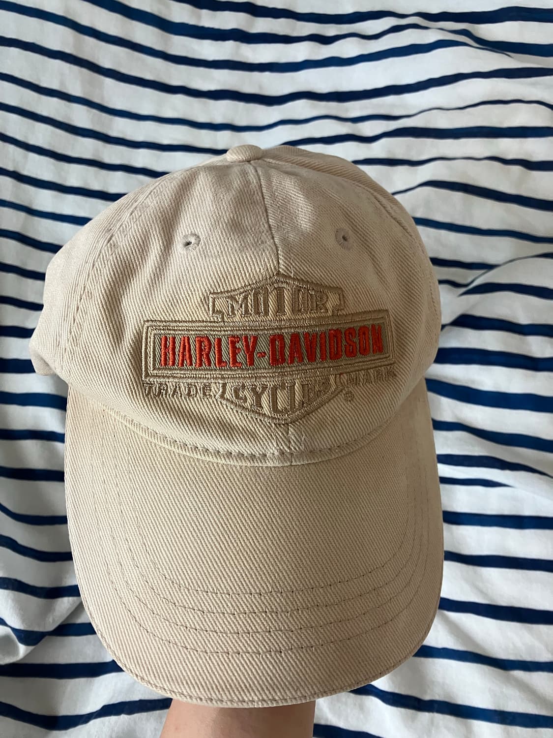 할리데이비슨 크림 캡 / 가죽 스트랩  상품이미지1