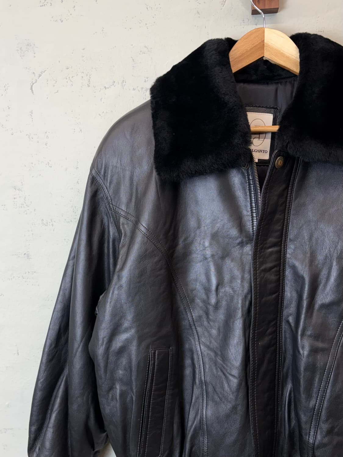 빈티지 리얼레더 봄버 자켓 상품이미지4