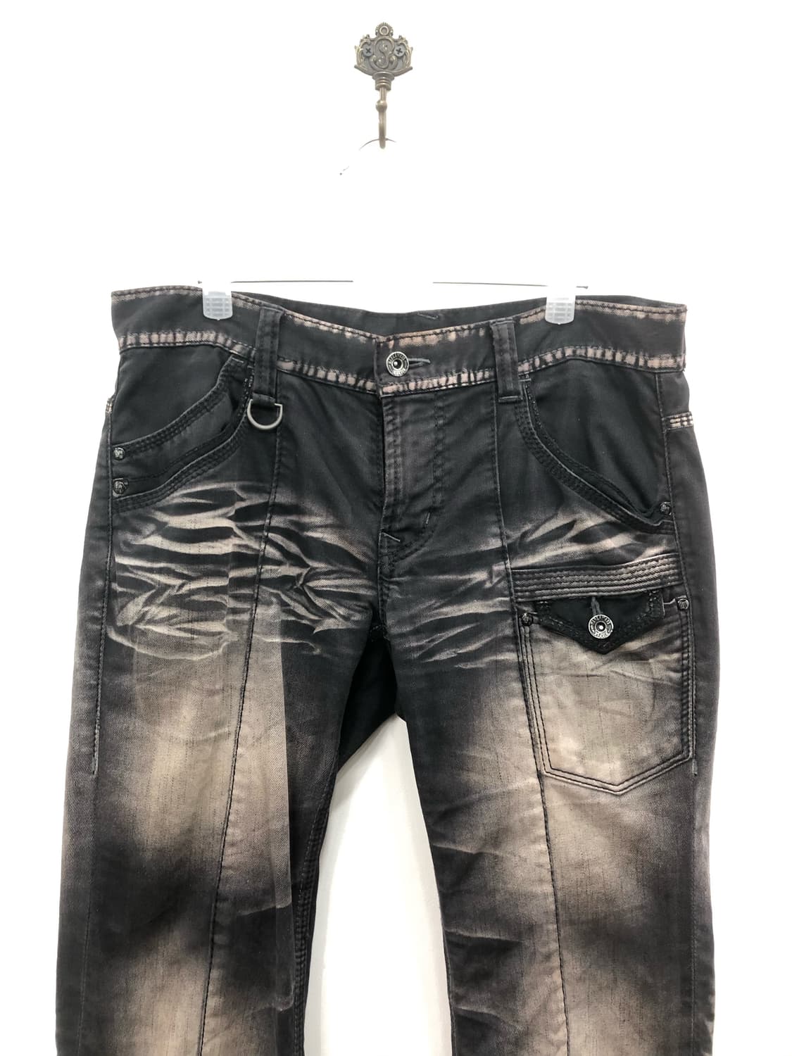black washed semi bootcut denim pants 상품이미지4