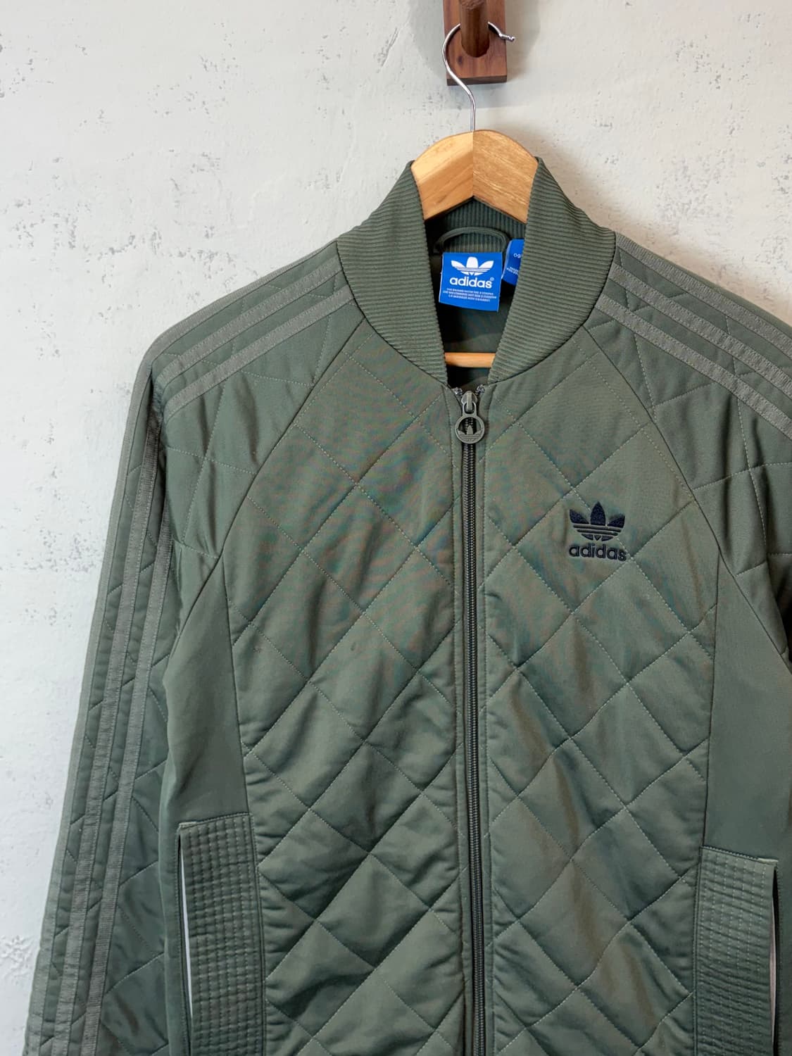 아디다스 카키 퀼팅 트랙탑 져지 상품이미지5