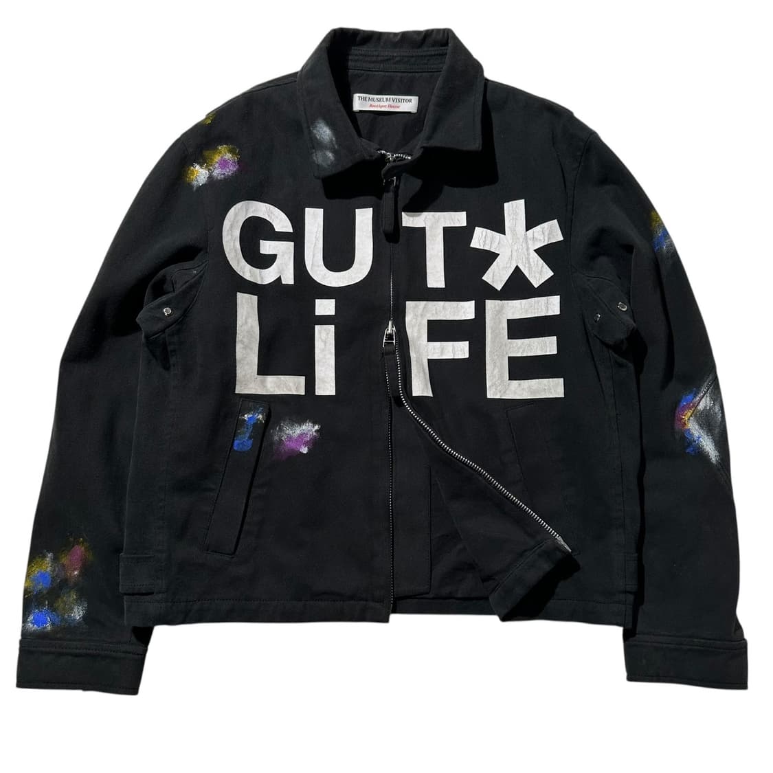 더 뮤지엄 비지터 GUT LIFE 페인팅 코튼 워크 자켓 상품이미지1