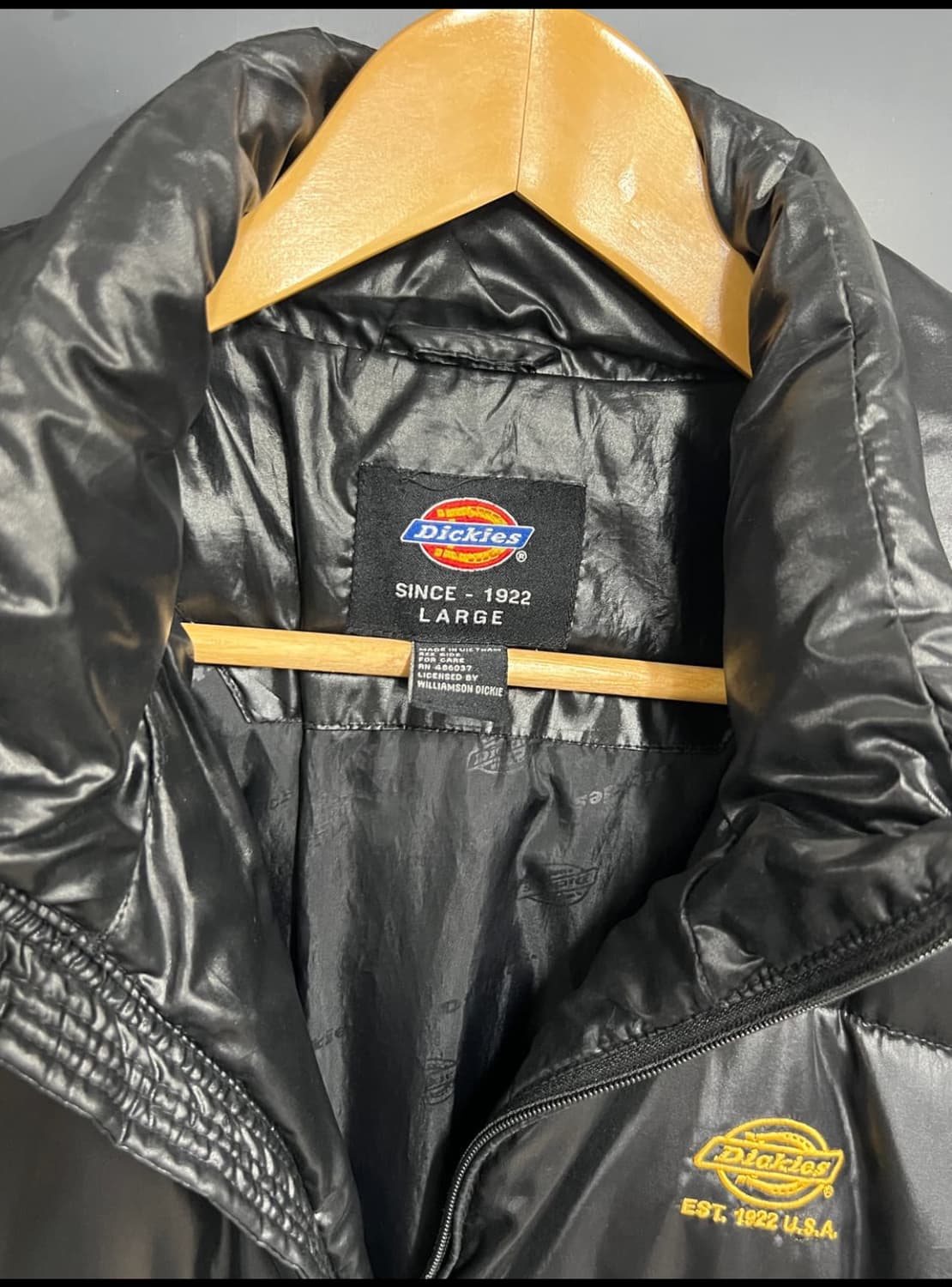 디키즈 빅로고 유광 패딩 점퍼 L(100) 상품이미지6