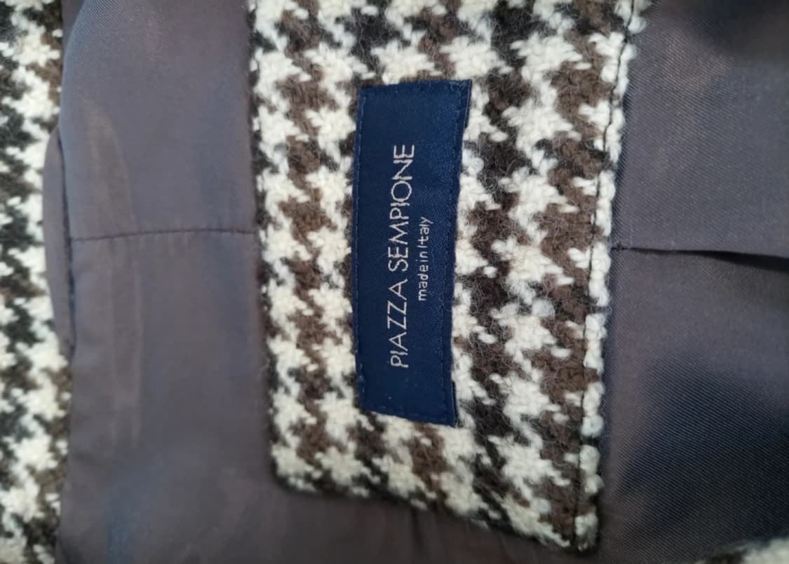 이태리 정품 PIAZZA SEMPIONE 하운드투스 코트 상품이미지4