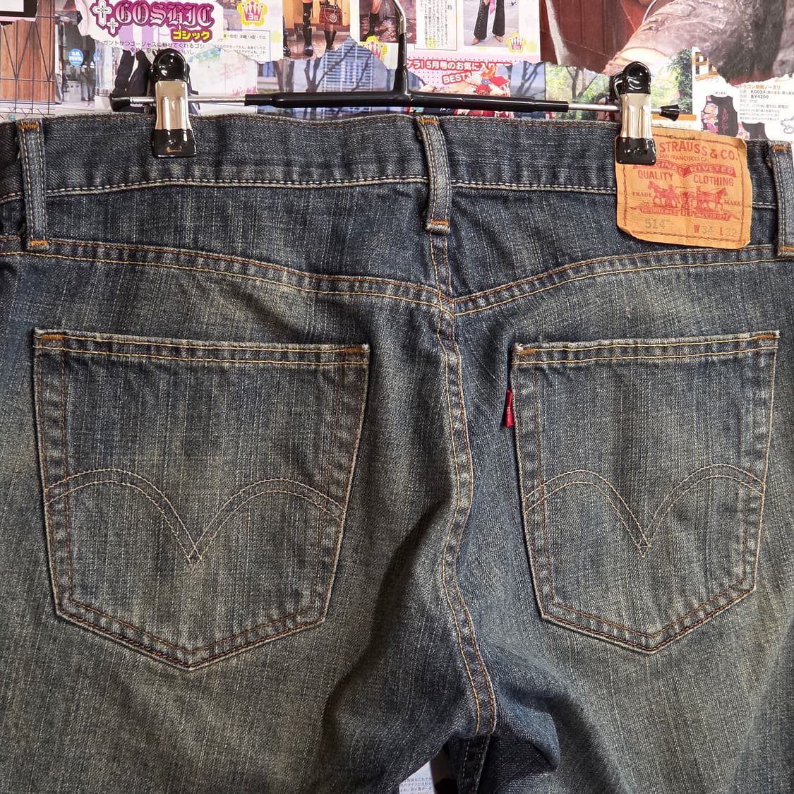 리바이스 514 스트레이트 워싱 데님 팬츠 상품이미지3