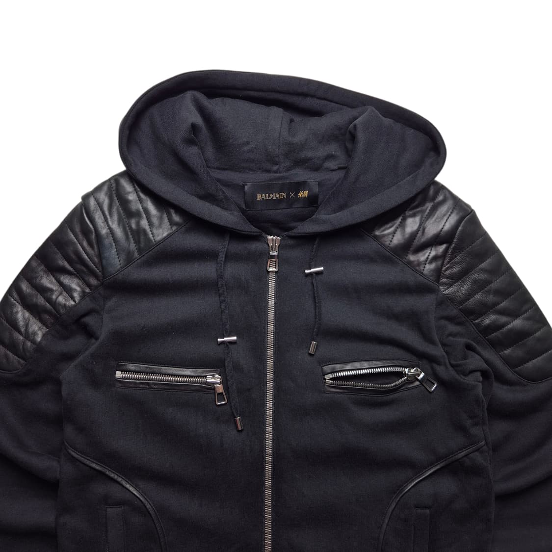 [S] 발망 x H&M 15fw 바이커 후드자켓 상품이미지3