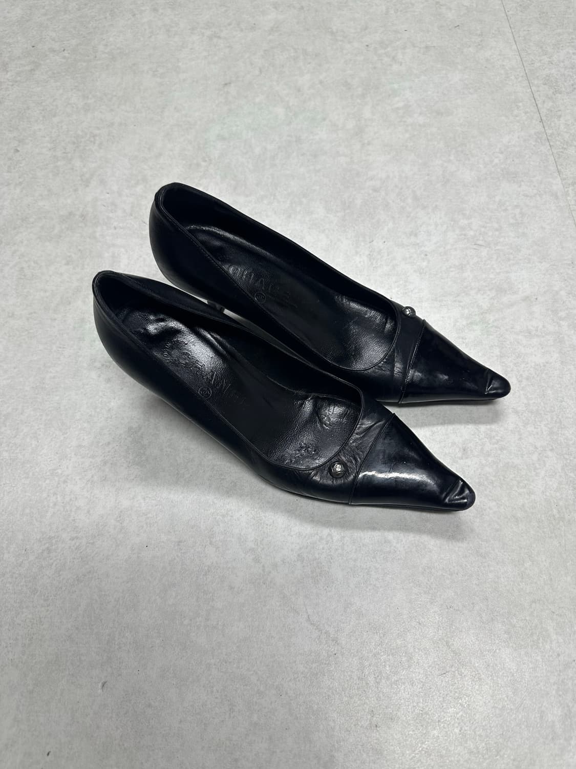 빈티지 샤넬 포인티드 토 힐 상품이미지4