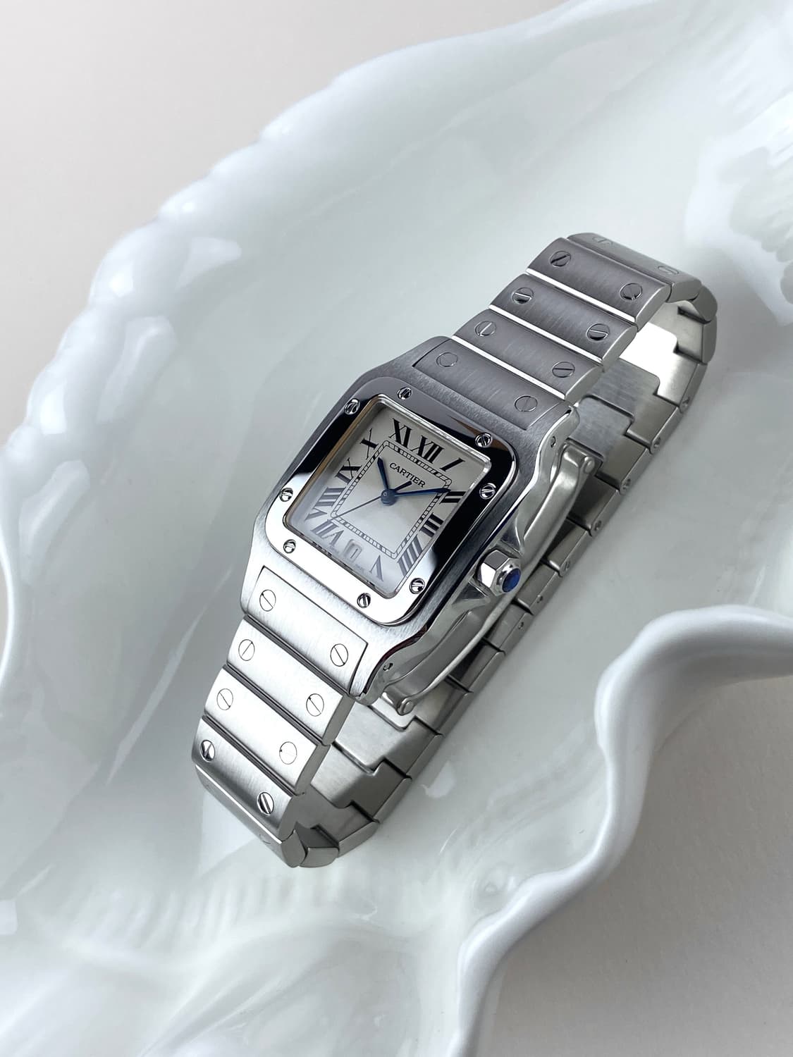 CARTIER Santos Galbee steel watch unisex 상품이미지3