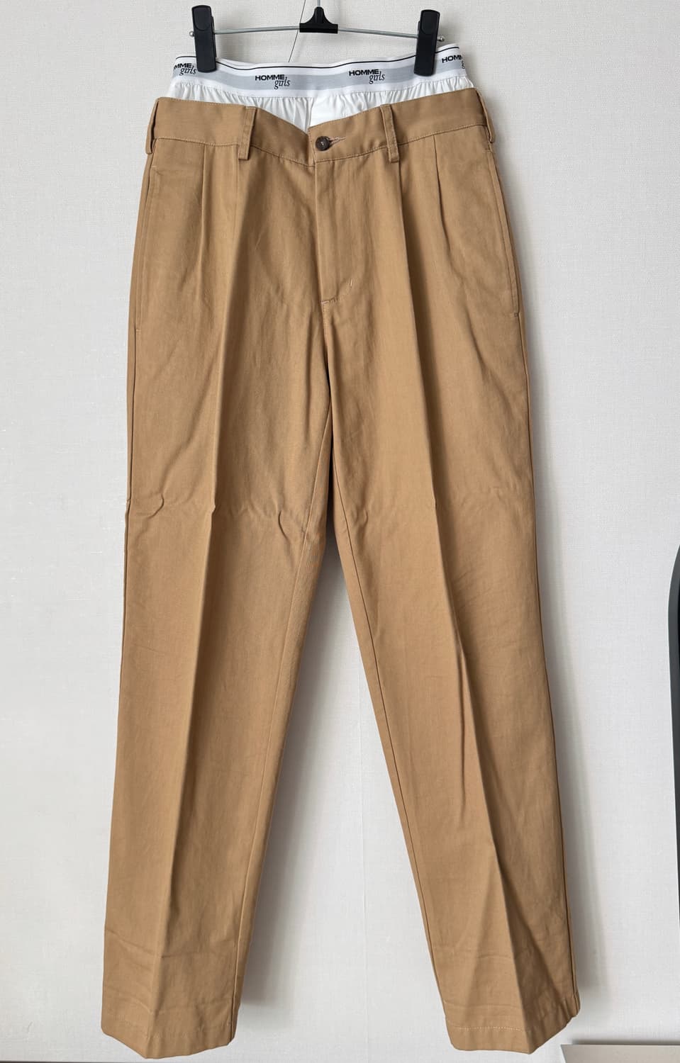 Homme girls 옴므걸즈 베이지 레이어드 슬랙스 상품이미지7