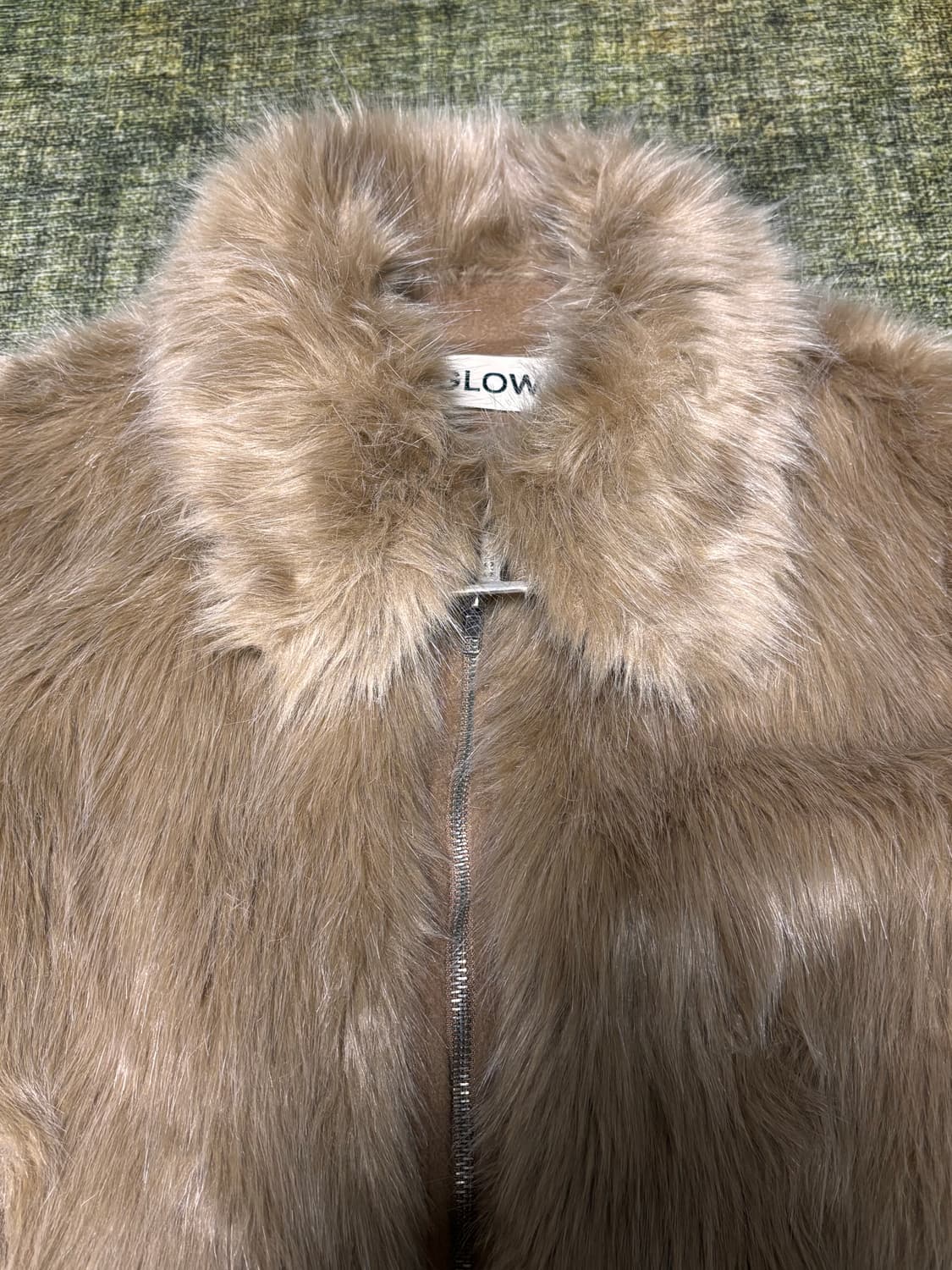 GLOWNY 글로니 리반 퍼 자켓 카멜 상품이미지5