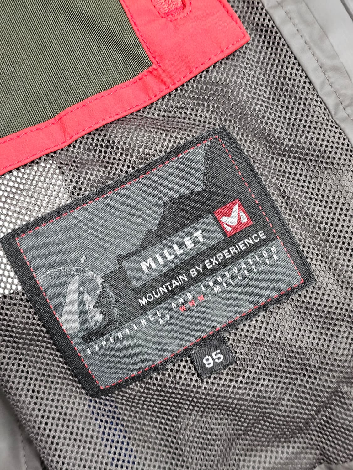 ​[95] 밀레 M-리미티드 고어텍스 패치 방수 자켓 레드/네이비 상품이미지9