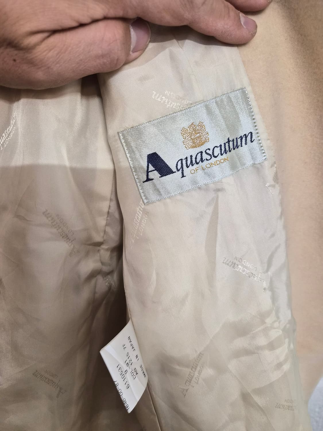 우먼 77) 아쿠아스큐텀 울 자켓 팝니다 상품이미지5