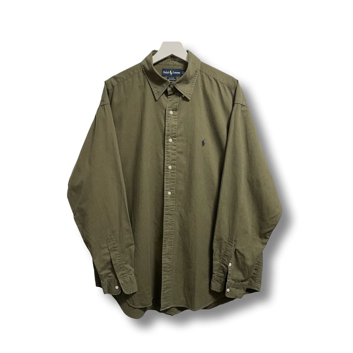 [XL] 폴로 랄프로렌 빈티지 옥스포드 셔츠 올리브 카키 상품이미지1