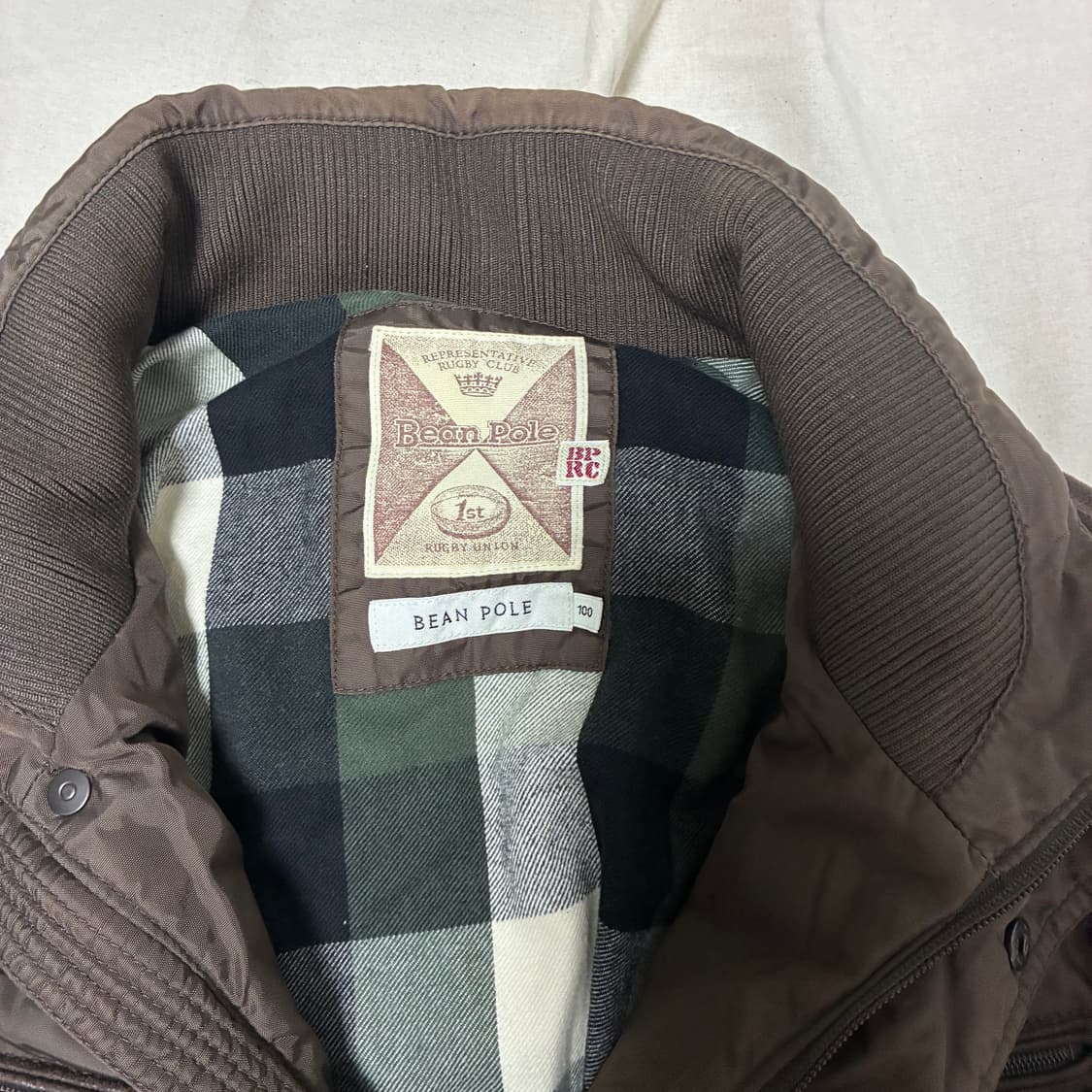 y2k 빈폴 브라운 퀄팅 자켓 상품이미지6