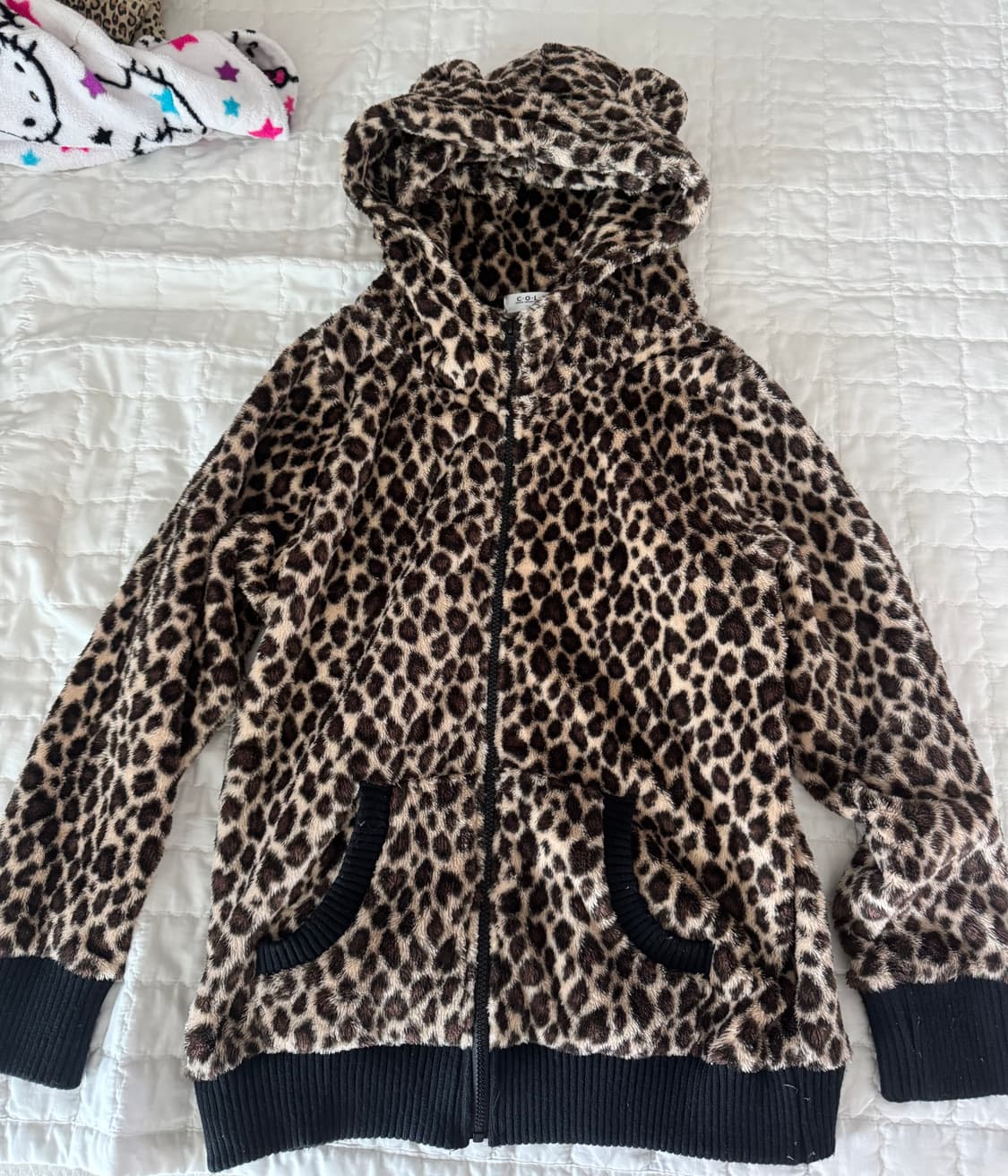 “COLZA” Gya-ru st Leopard hooded zip-up 상품이미지1