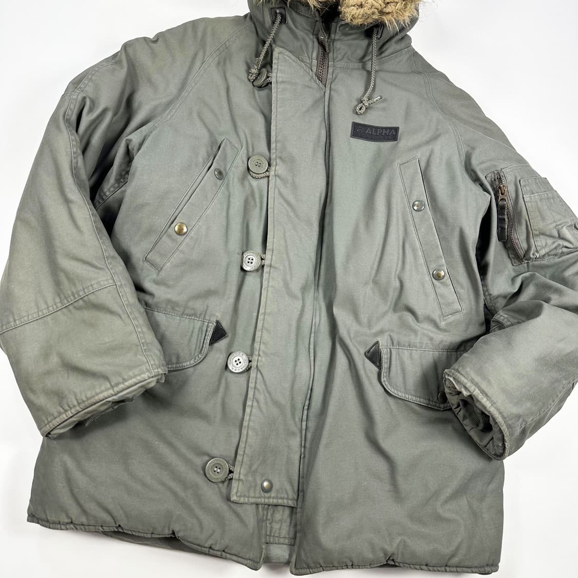 알파인더스트리 N3B 카키 사파리 점퍼 자켓 (M) 상품이미지5