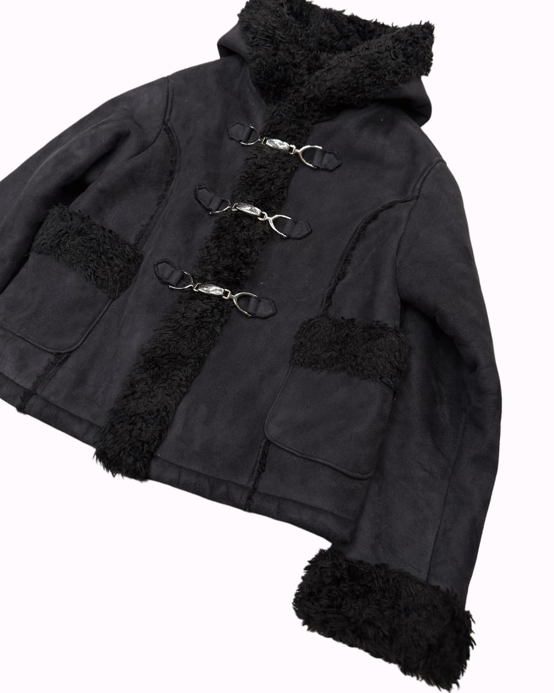 duffle shearling hood jacket 상품이미지2