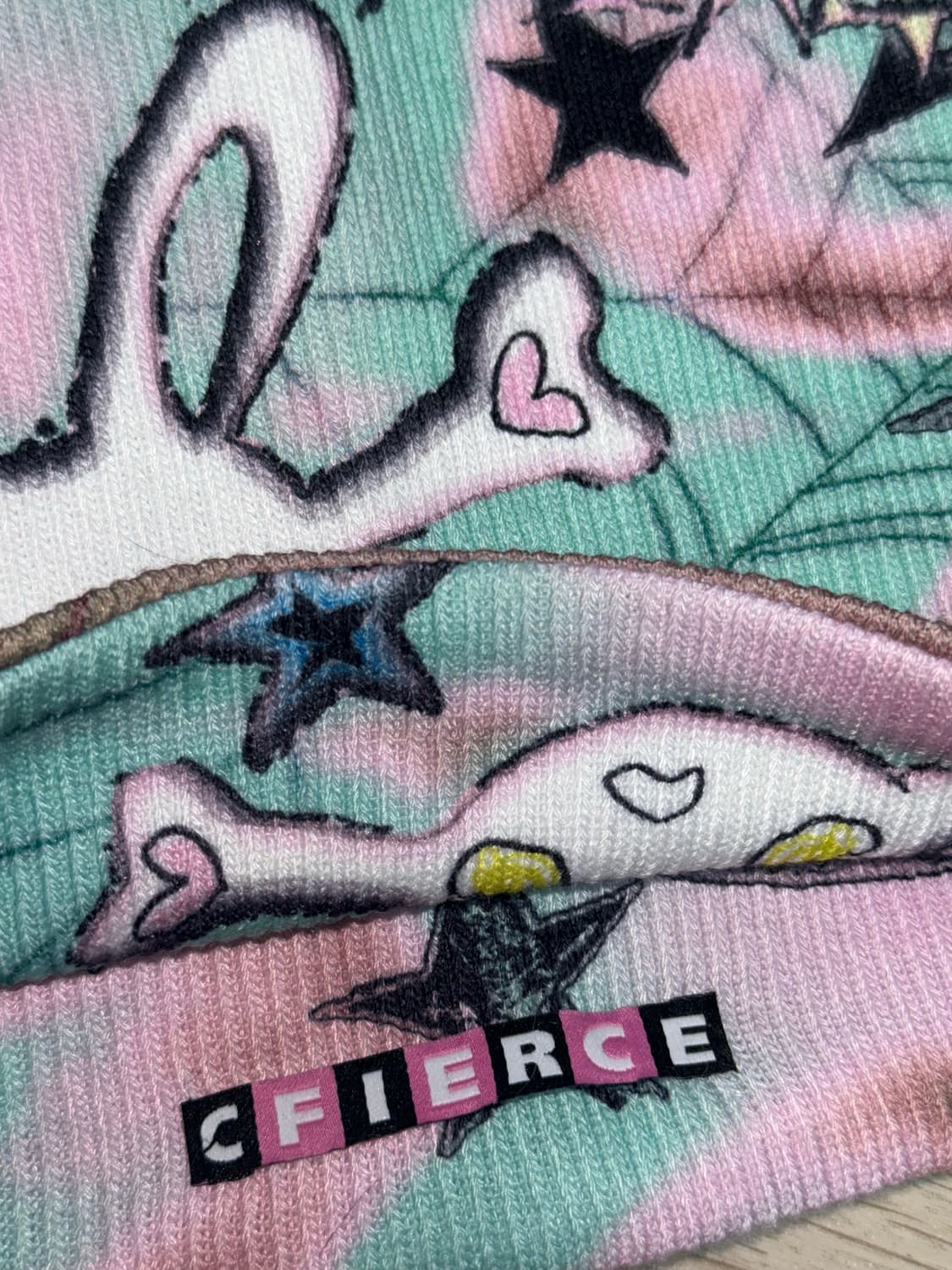 씨피어스 CFierce 별 토끼 해골 프린팅 캡 비니 상품이미지4