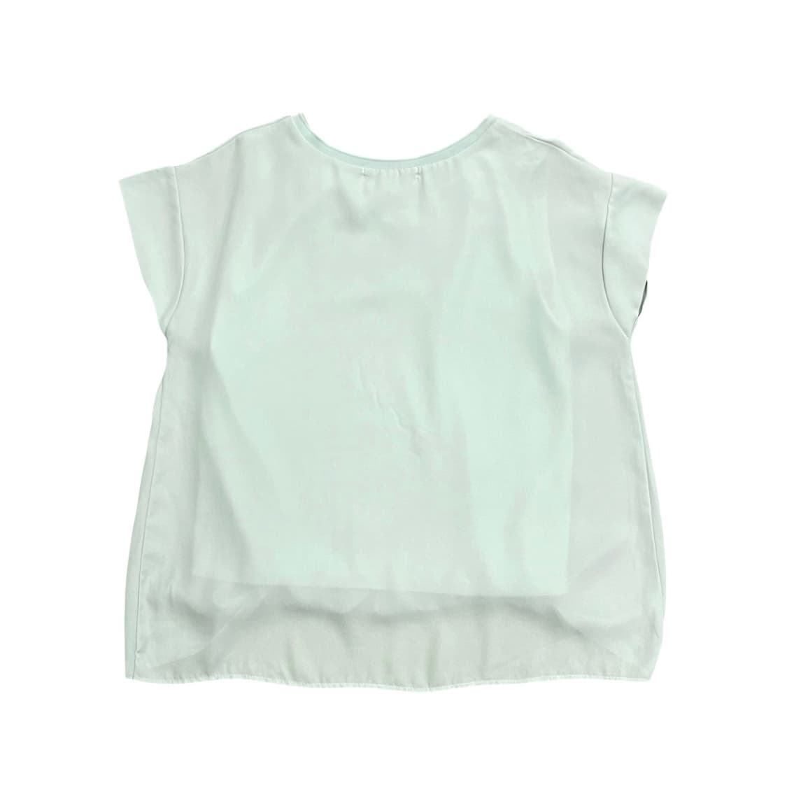 Mint Lettering Loose Short Sleeve Blouse 상품이미지3