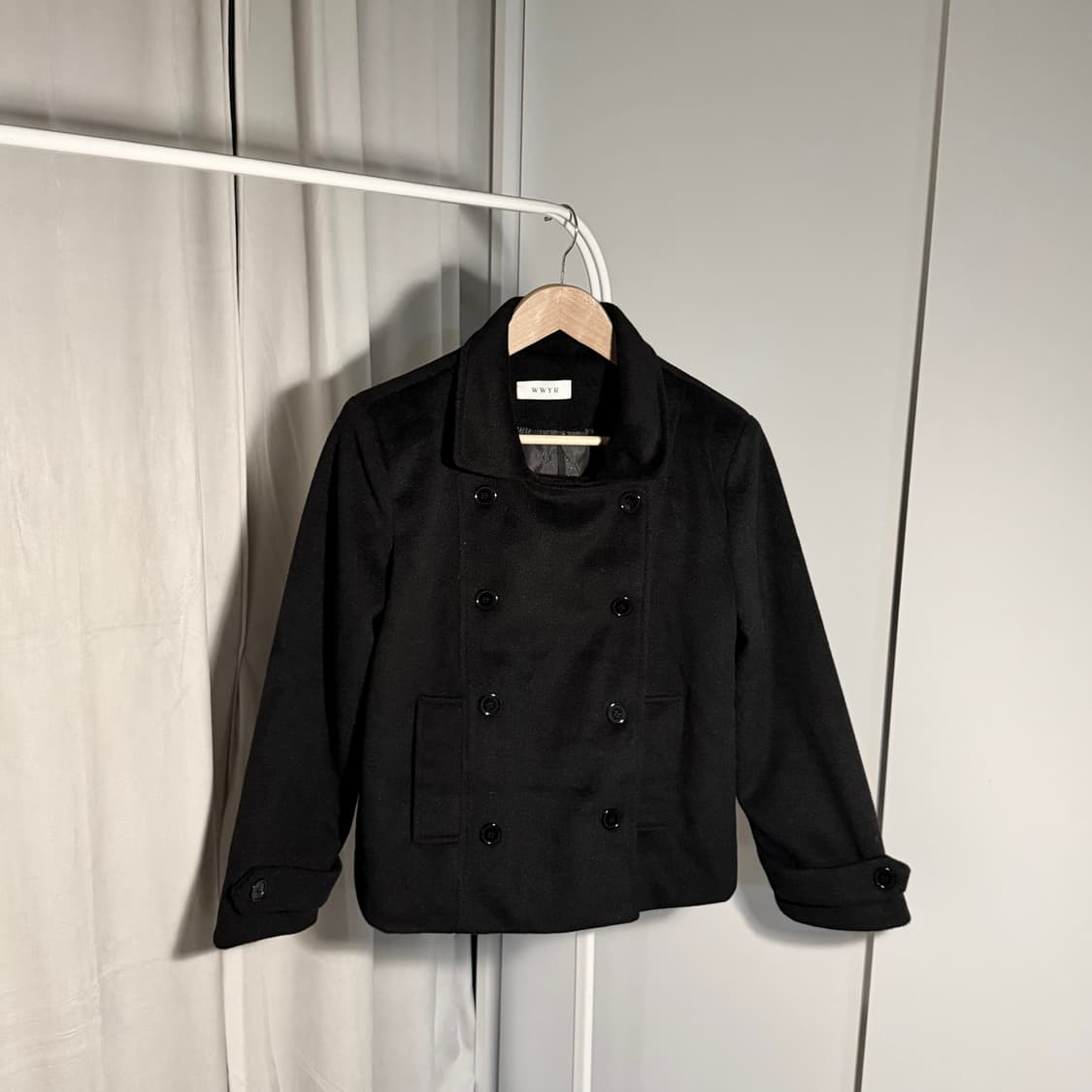 black double short coat 상품이미지1
