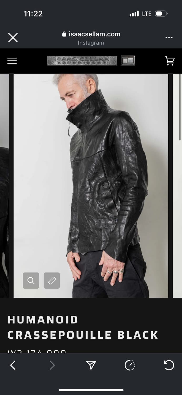 Isaac sellam 휴머노이드 자켓 m size 상품이미지9