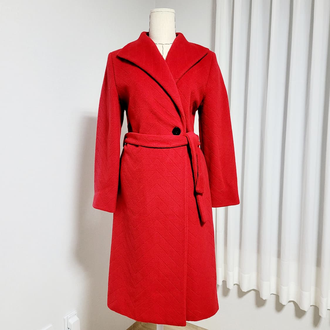 베르사체 VERSACE 벨티드 코트 울100% (55) 상태최상 상품이미지1