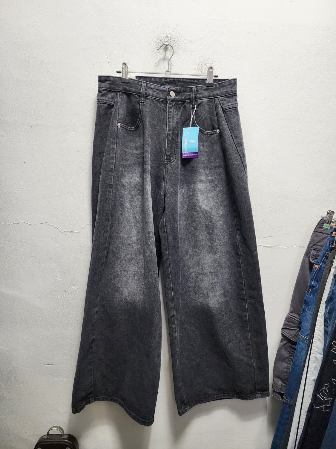 (새상품) YKK 흑청 워싱 데님 벌룬팬츠  상품이미지1