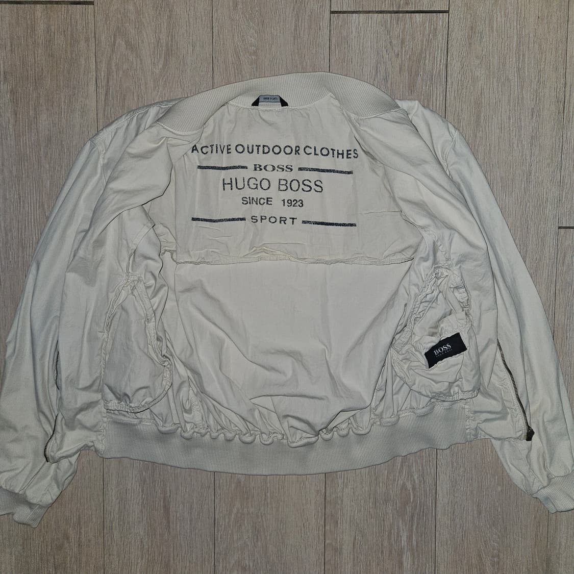 빈티지 휴고보스 코튼 봄버 자켓 상품이미지4