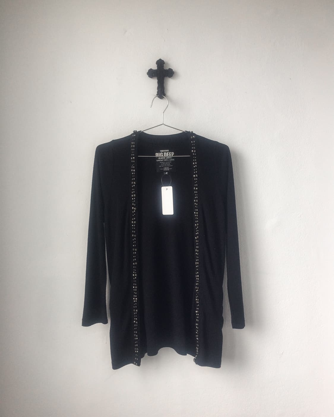 Dig deep beads point open cardigan 상품이미지1