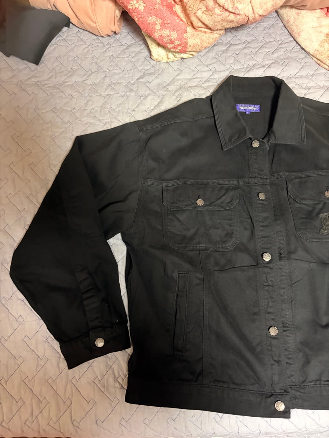 퍼킹어썸 트러커 자켓 팝니다 L 상품이미지5