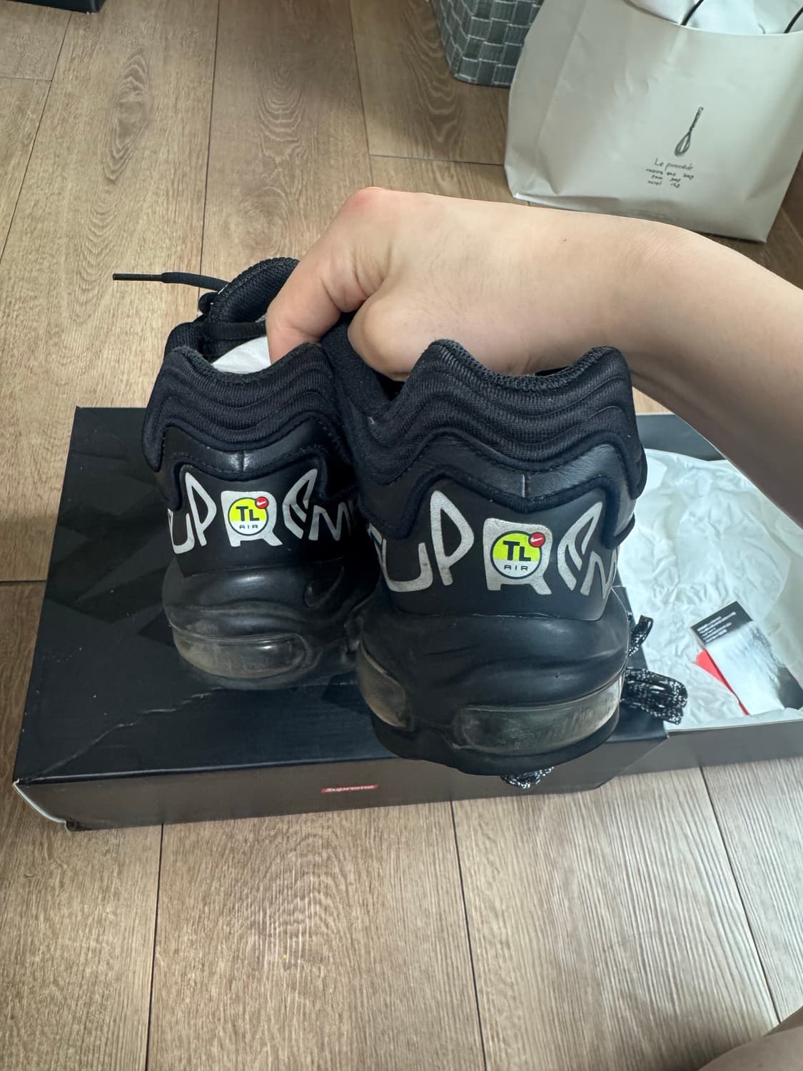 나이키x슈프림 에어맥스 98 tl 블랙 270 상품이미지5