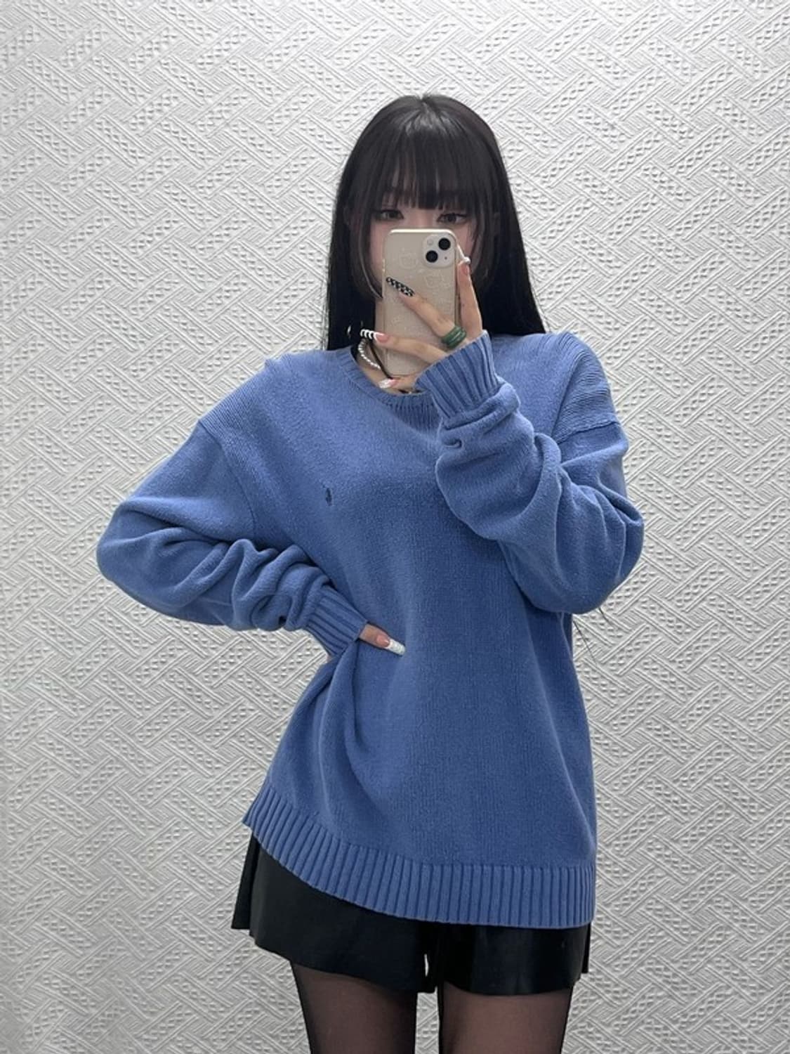 폴로 랄프로렌 빈티지 모던캐주얼 딥블루 니트 M C10341 상품이미지2