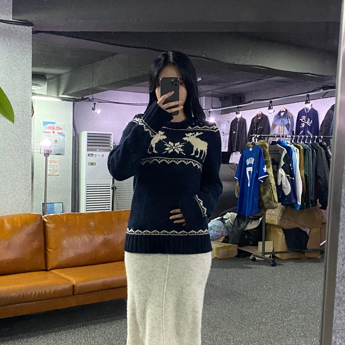 아베크롬비 빅로고 네입 니트 B3125 상품이미지1