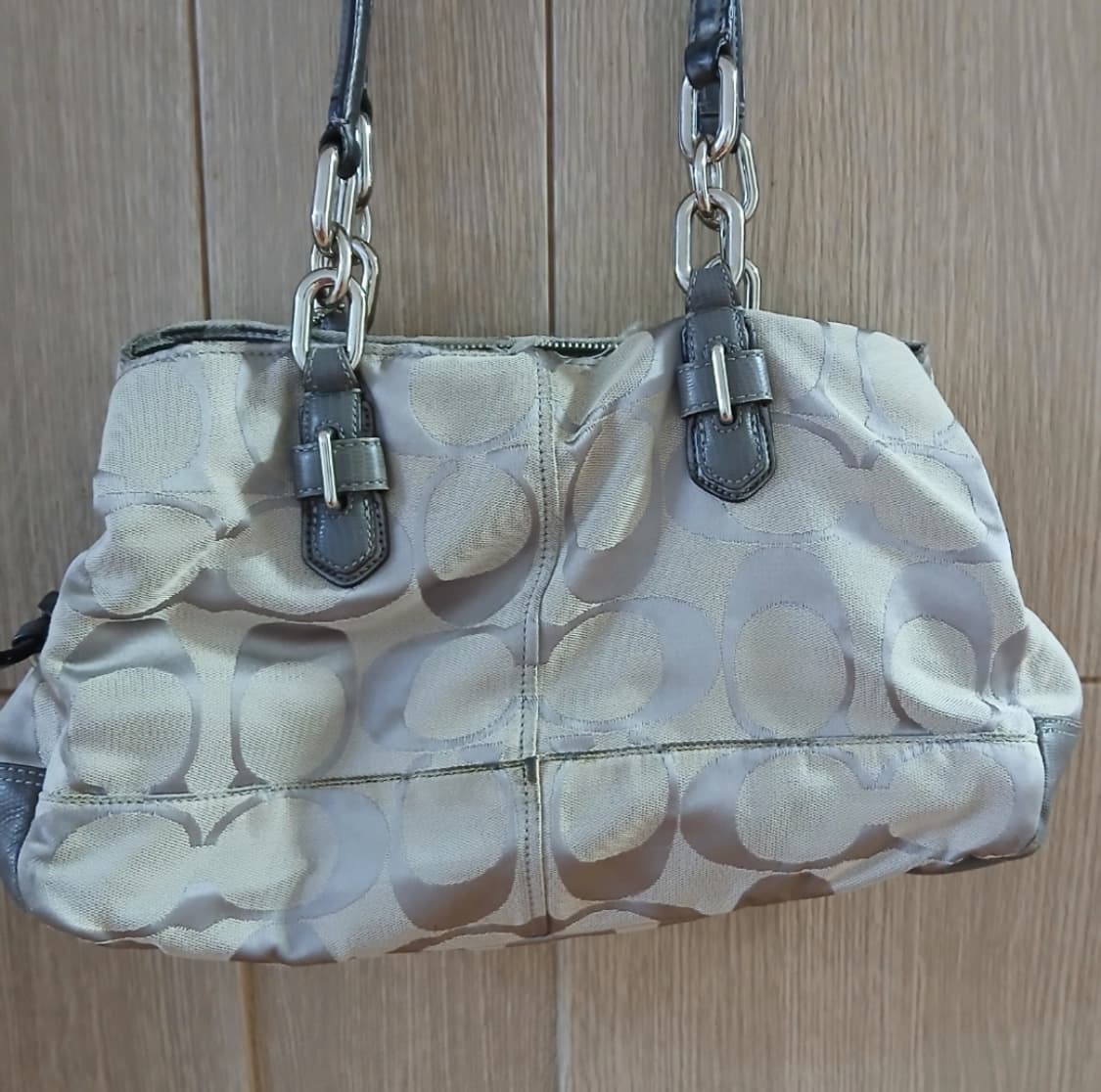 Coach Cream Gray bag 코치 크림숄더백 상품이미지4