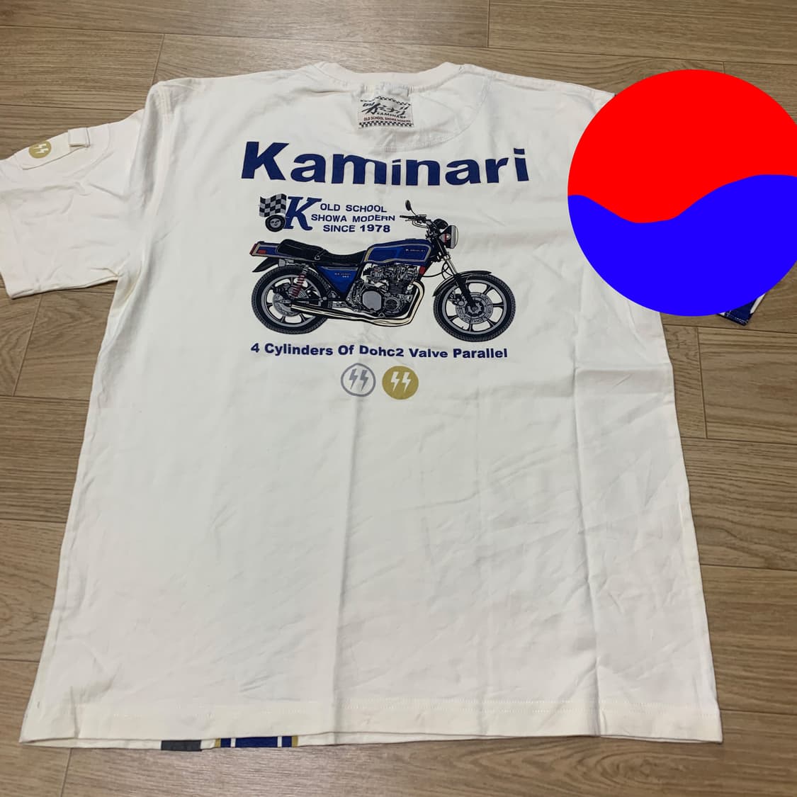 L] Kaminari 테드컴퍼니 ted company 쇼와 바이커 반팔 상품이미지2