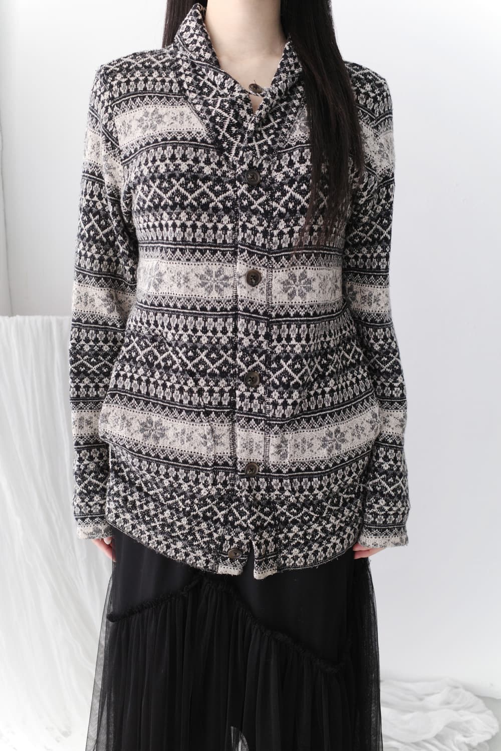 urban research) nordic button cardigun 상품이미지5