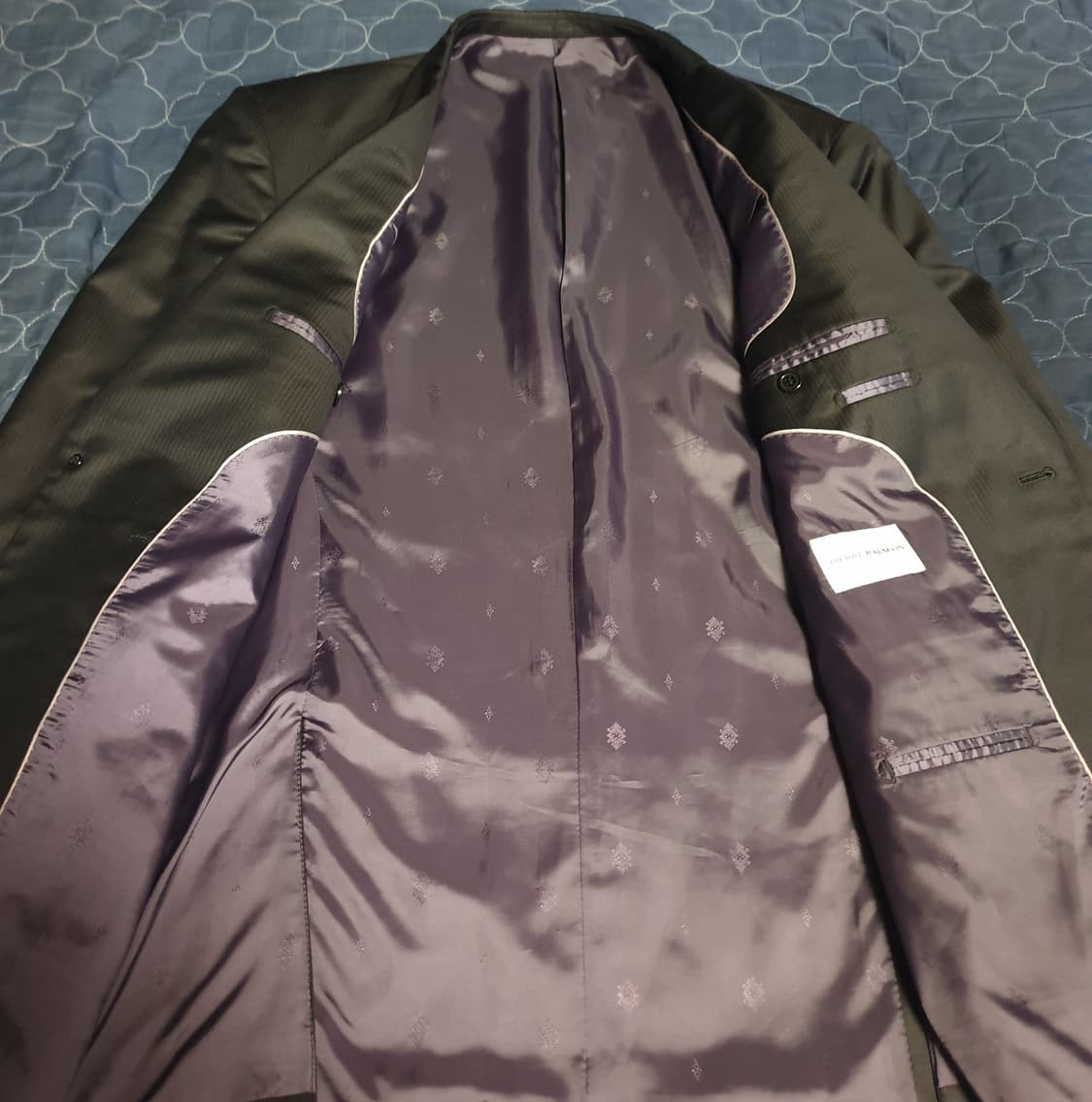 (빈티지) 피에르발망 스트라이프 클래식 투버튼 블레이저 (105) 상품이미지4