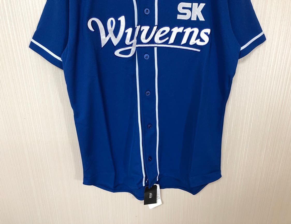 KBO SK와이번스 20시즌 로얄블루 올드 레트로유니폼/져지 L 상품이미지3