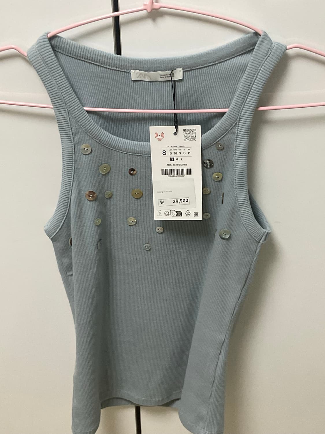 ZARA blue tank top 상품이미지1