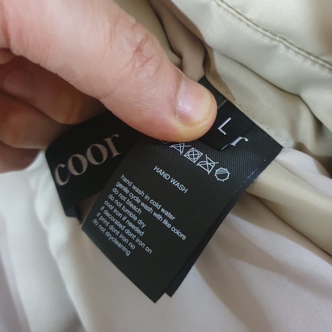 쿠어 오버핏 ma-1 자켓 L 크림베이지 상품이미지8