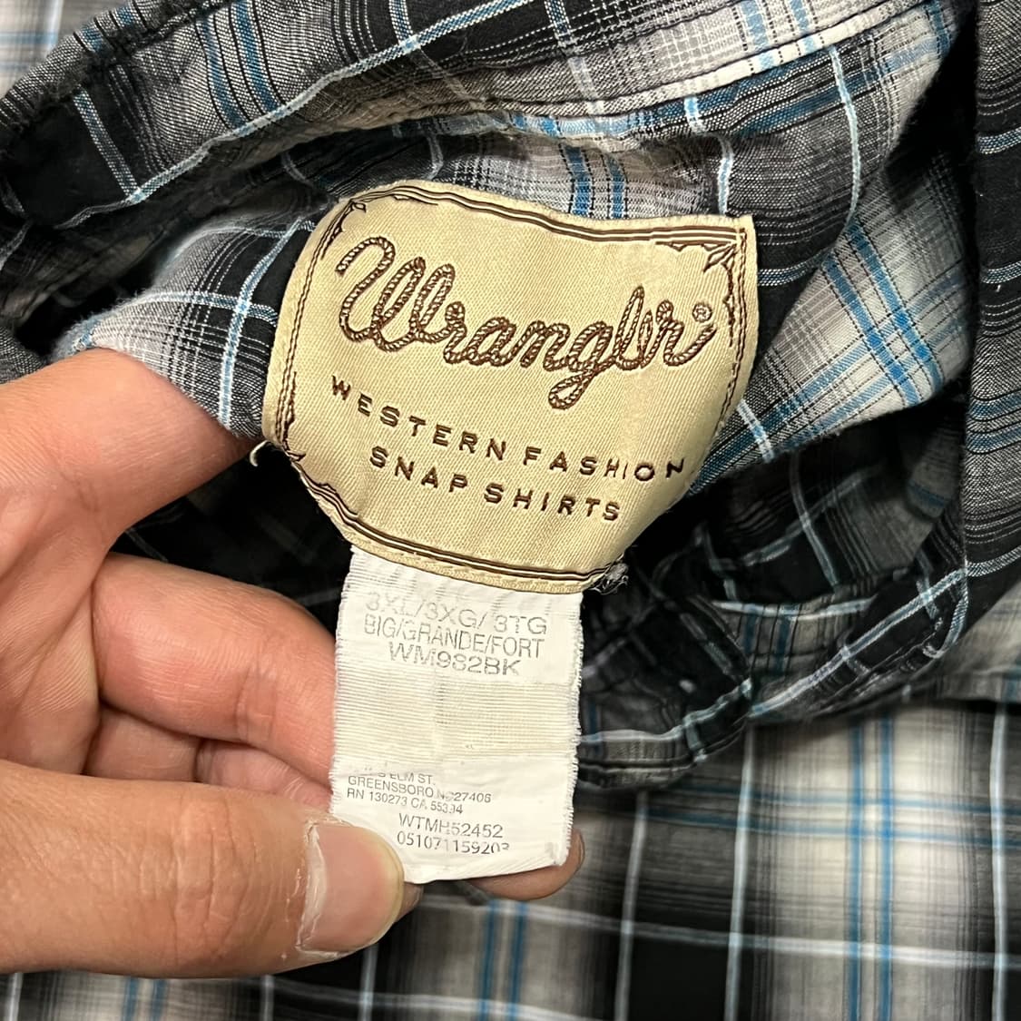  랭글러 웨스턴 하프 셔츠 y16672 상품이미지6
