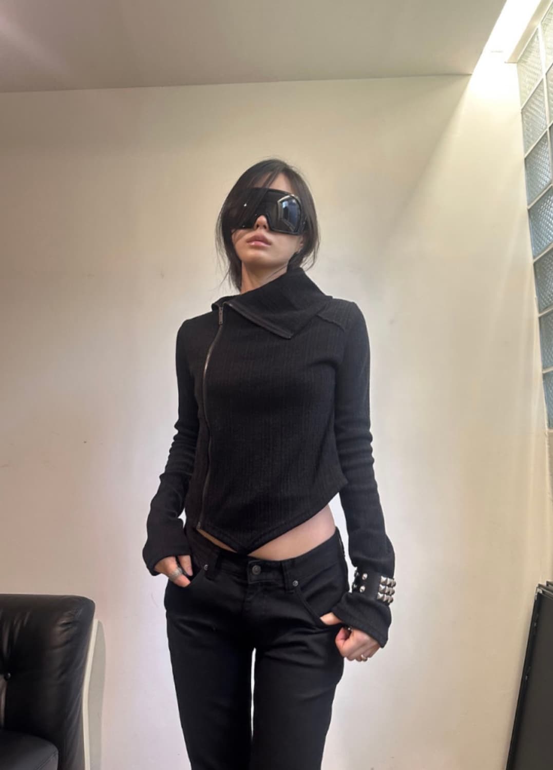new) innermute high unbalance zip-up 상품이미지1
