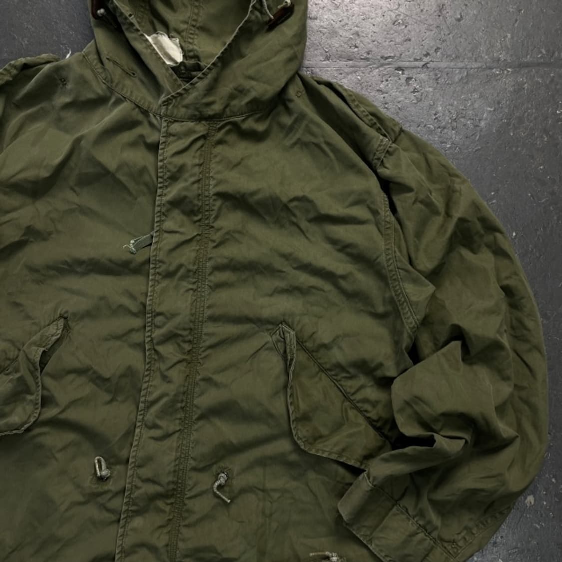 100 60s 미군 오리지날 M-65 피쉬테일 야상자켓  상품이미지2