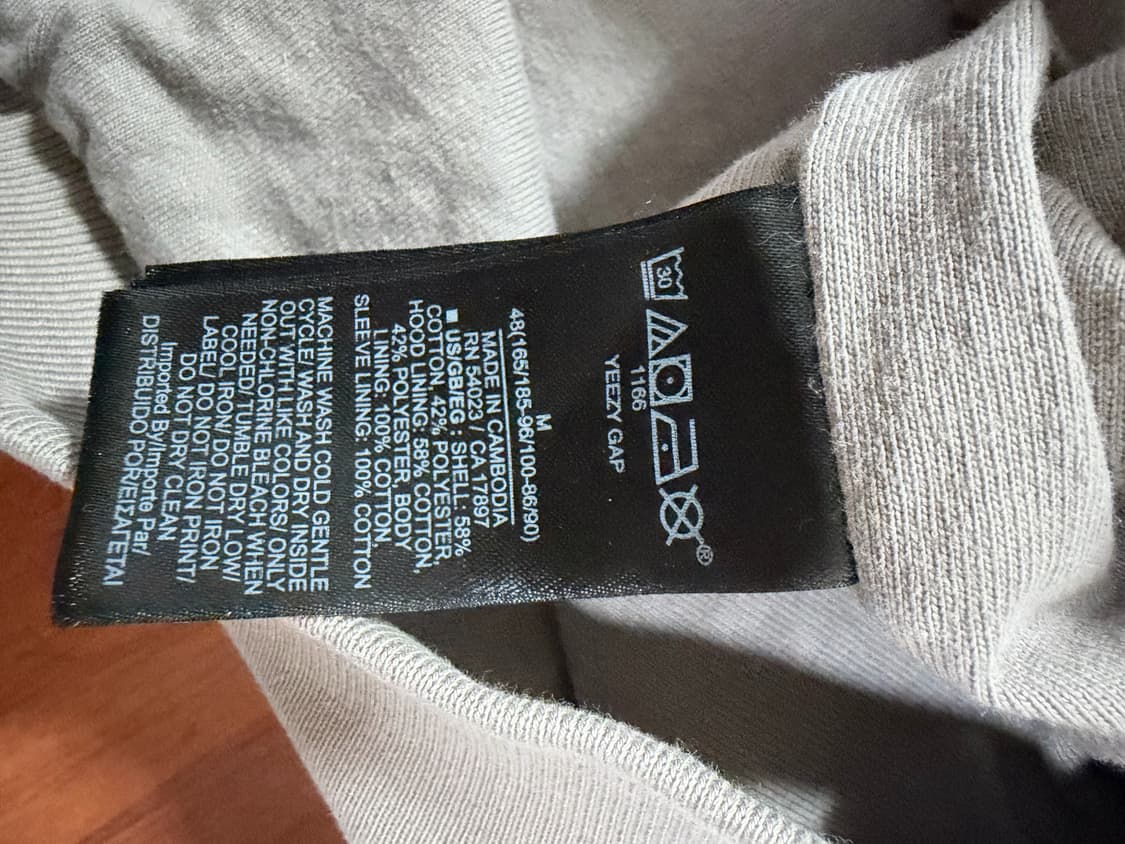 이지 갭 후드 그레이 M 상품이미지5