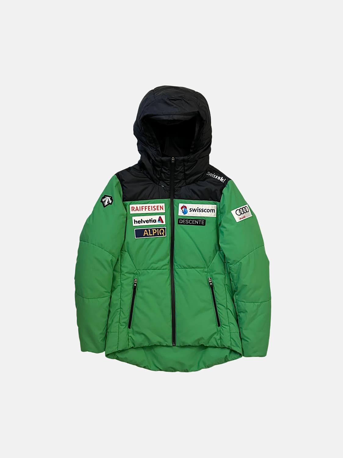 데상트 스위스팀 아우디 덕다운 오리털 패딩 상품이미지1