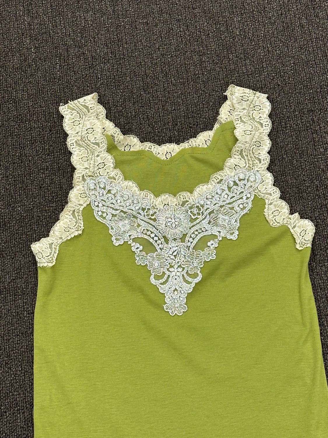 OS)Japanese vintage 여성 레이스 나시 상품이미지2