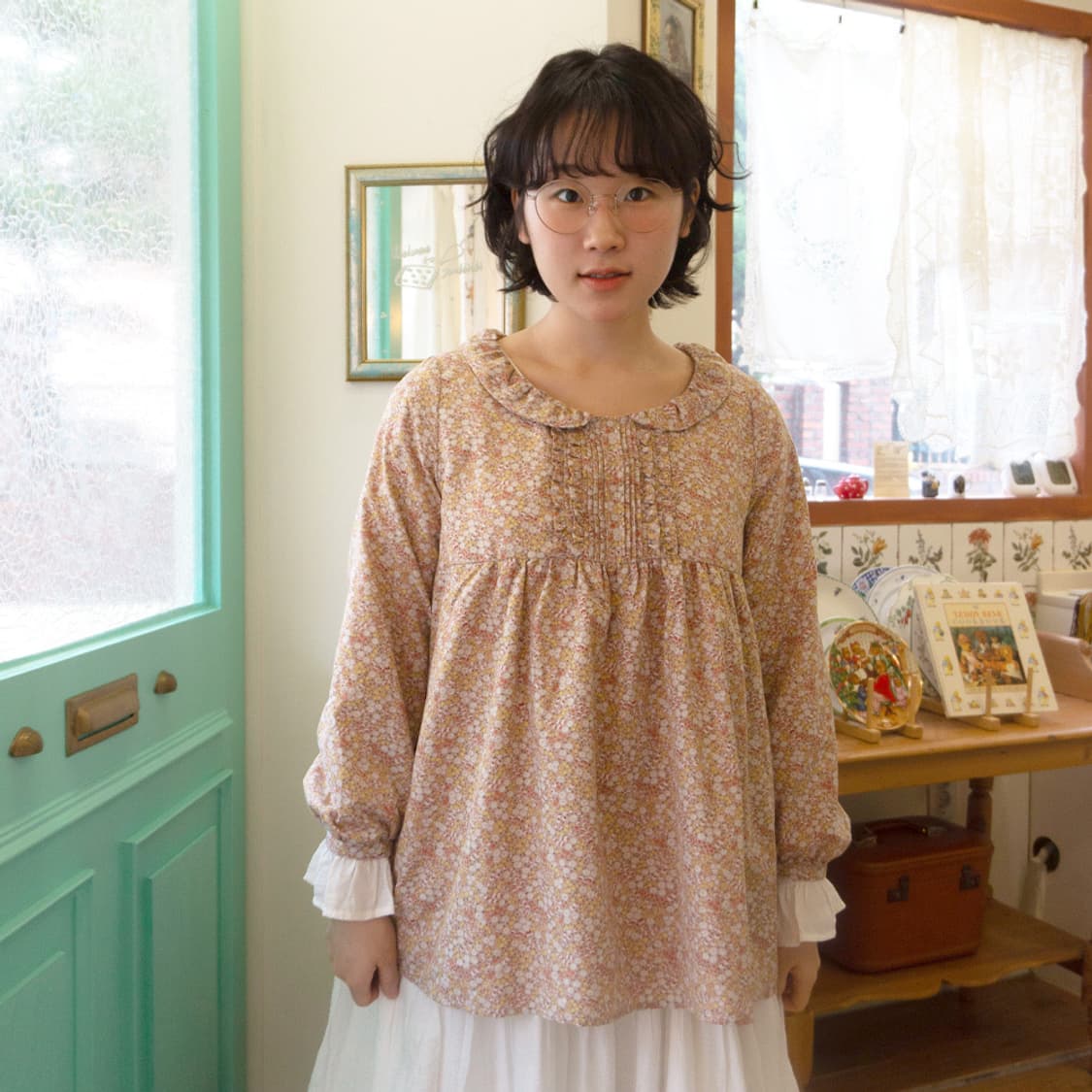 [earth music&ecology] 꽃바구니 블라우스 상품이미지9