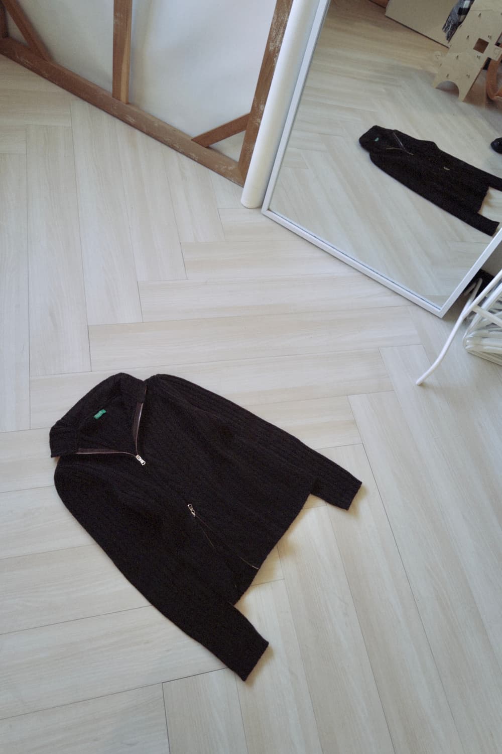 [BENETTON] diagonal line wool cardigan 상품이미지2